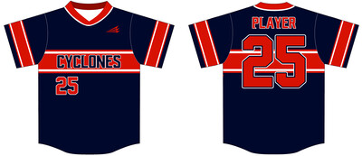 Central Ohio Cyclones Custom Hexaflex Baseball Jersey #J22A