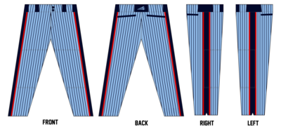 Helena Senators Custom Long Relaxed Baseball Pants #BP1A