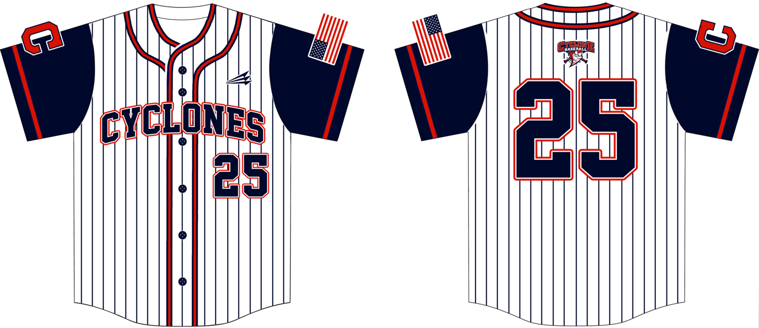 Central Ohio Cyclones Custom Hexaflex Baseball Jersey #J3