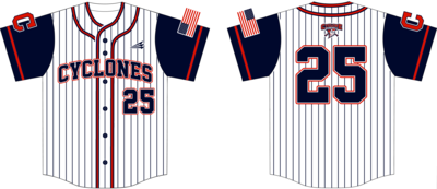 Central Ohio Cyclones Custom Hexaflex Baseball Jersey #J3