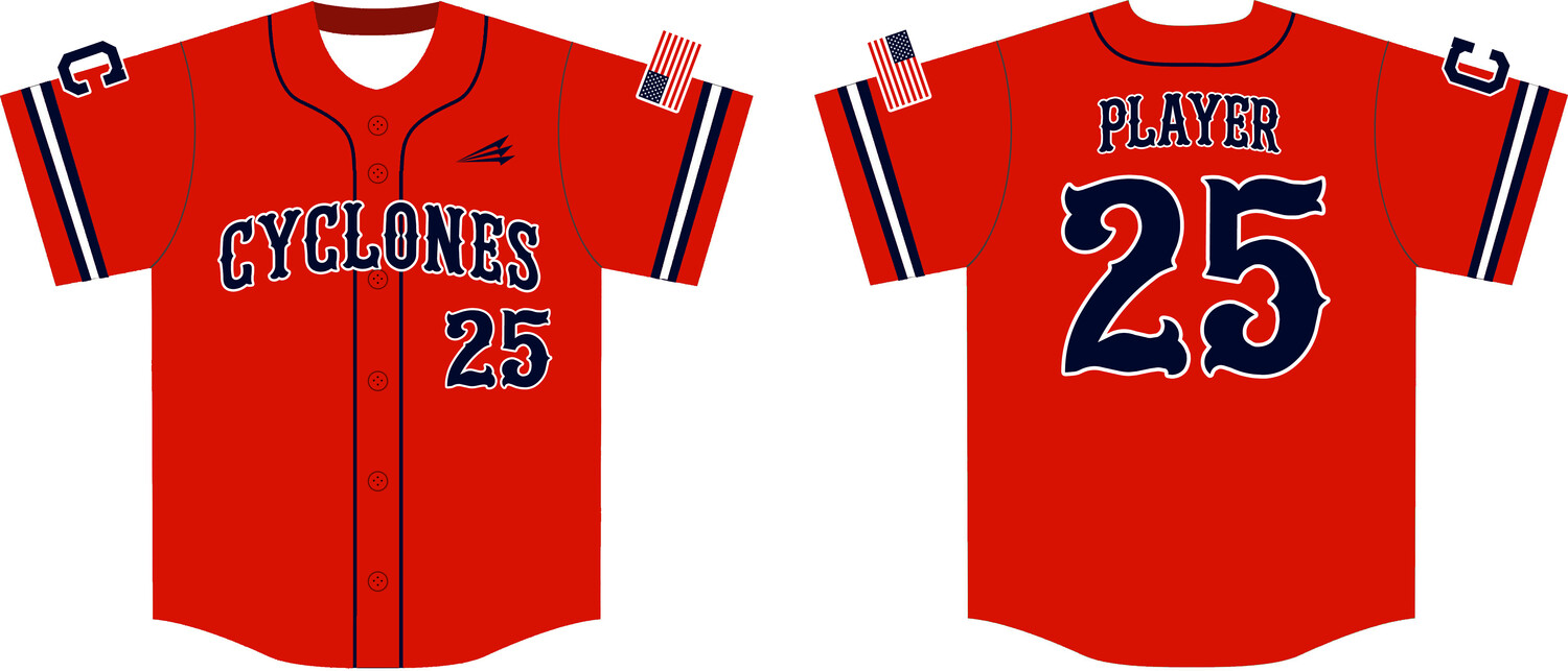Central Ohio Cyclones Custom Hexaflex Baseball Jersey #J18A