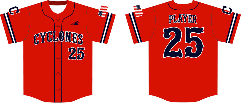 Central Ohio Cyclones Custom Hexaflex Baseball Jersey #J18A