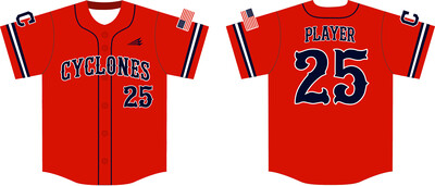 Central Ohio Cyclones Custom Hexaflex Baseball Jersey #J18A