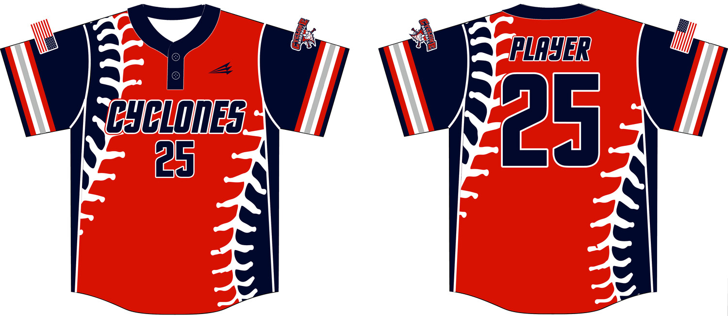 Central Ohio Cyclones Custom Hexaflex Baseball Jersey #J24