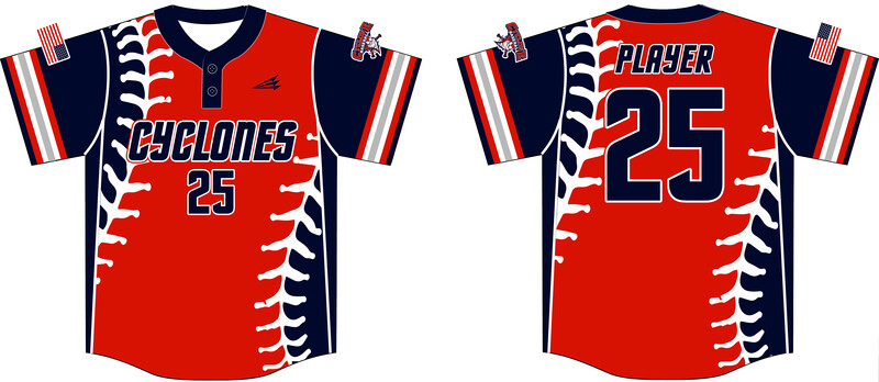 Central Ohio Cyclones Custom Hexaflex Baseball Jersey #J24