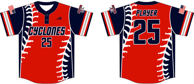 Central Ohio Cyclones Custom Hexaflex Baseball Jersey #J24