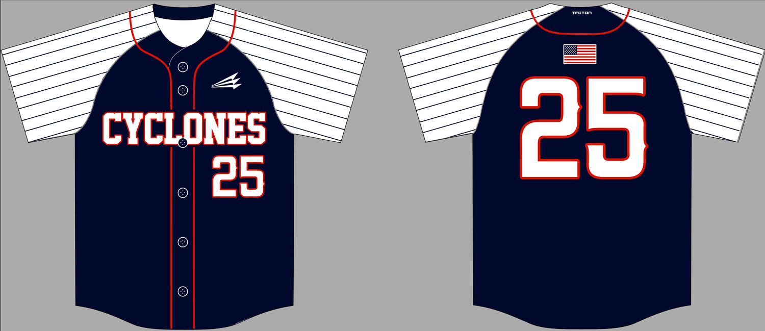 Central Ohio Cyclones Custom Hexaflex Baseball Jersey #J19A
