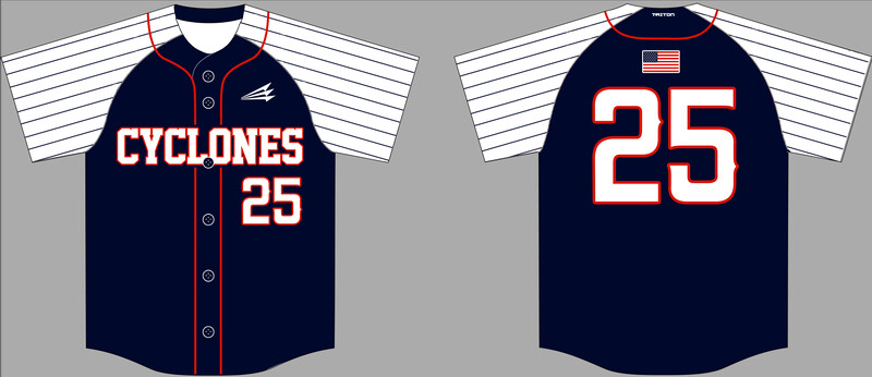 Central Ohio Cyclones Custom Hexaflex Baseball Jersey #J19A