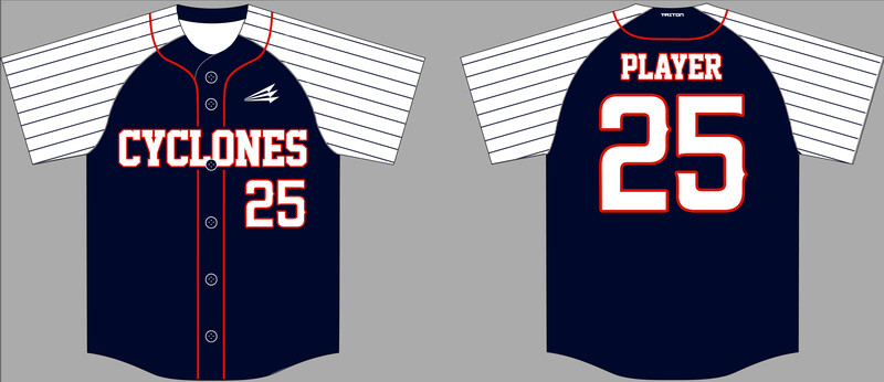 Central Ohio Cyclones Custom Hexaflex Baseball Jersey #J19B