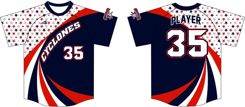 Central Ohio Cyclones Custom Nanodri Baseball Jersey #J25B