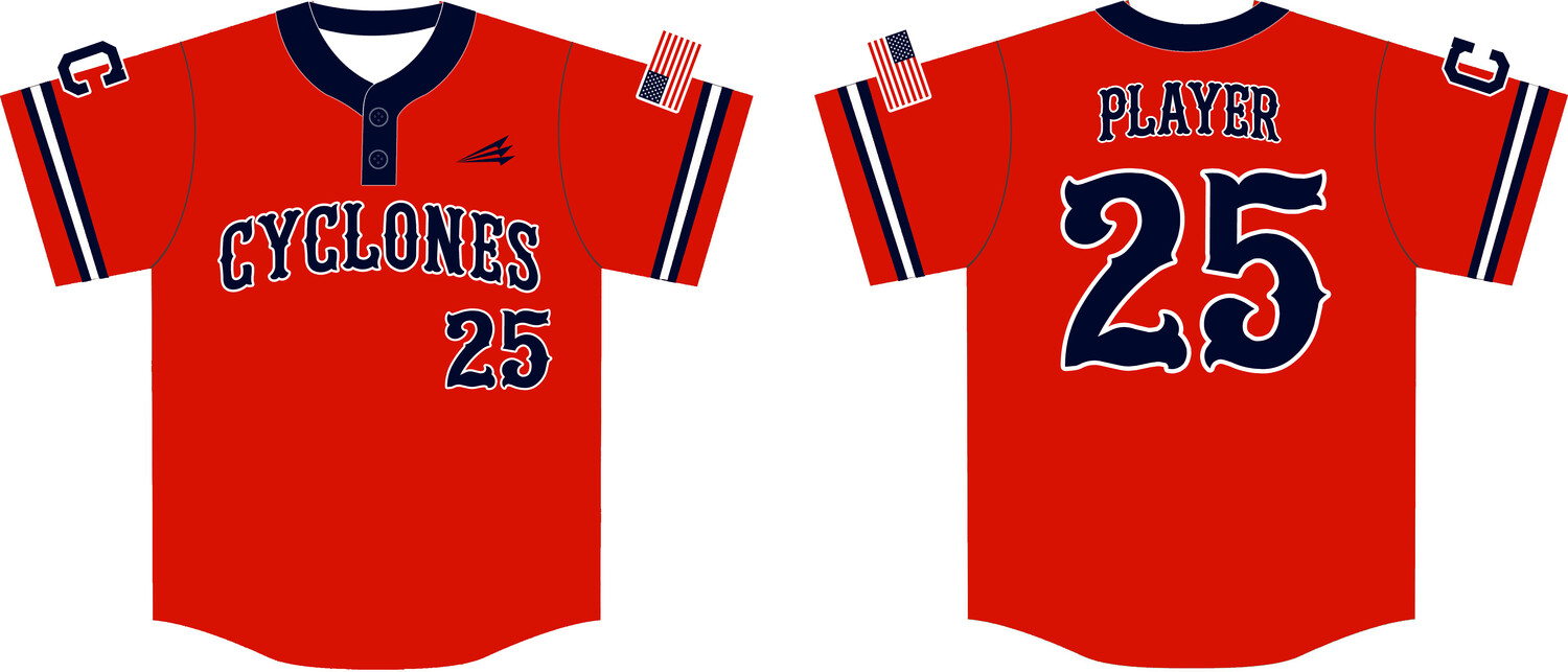 North Central Cyclones Custom HexaFlex Baseball Jersey #J1