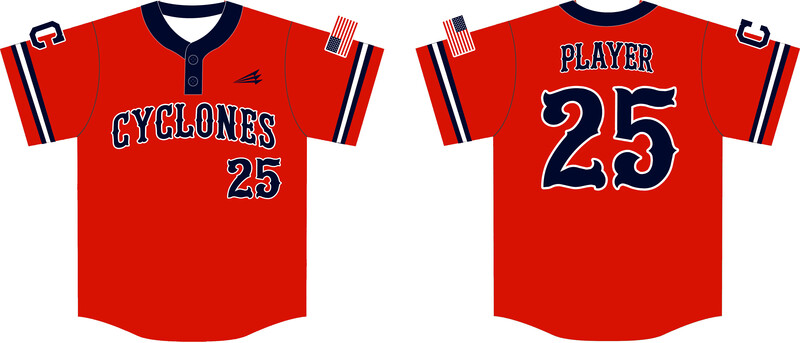 Central Ohio Cyclones Custom Hexaflex Baseball Jersey #J18D