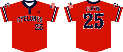 Central Ohio Cyclones Custom Hexaflex Baseball Jersey #J18D