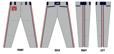Central Ohio Cyclones Stacheman Elite Custom Long Baseball Pants #BP21B