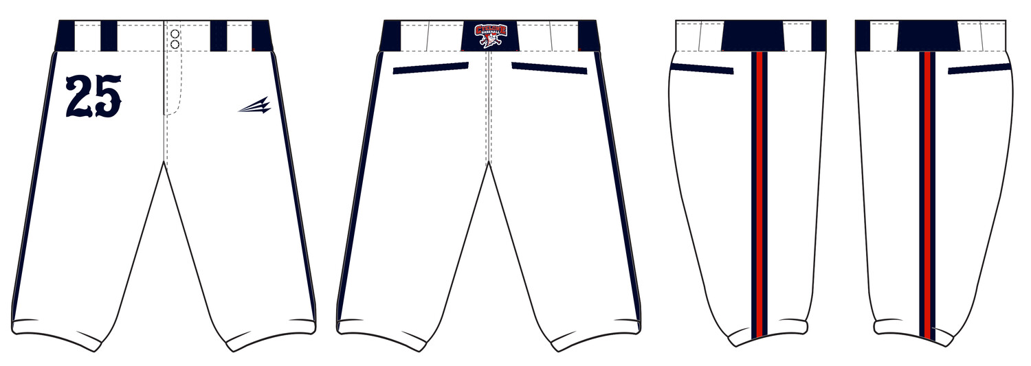Central Ohio Cyclones Stacheman Elite Custom Knicker Baseball Pants #BP24