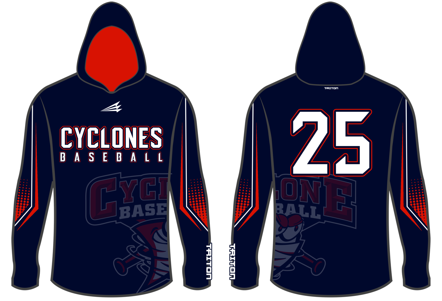 Central Ohio Cyclones Baseball Custom NanoHood #NH1