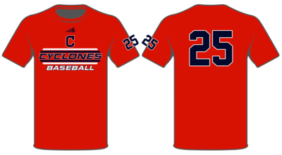 Central Ohio Cyclones Baseball Custom HyperTee #HT2