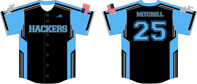 Hub City Hackers Custom NanoDri Baseball Jersey #J12e