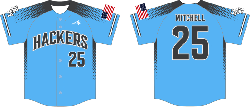 Hub City Hackers Custom NanoDri Baseball Jersey #J14b