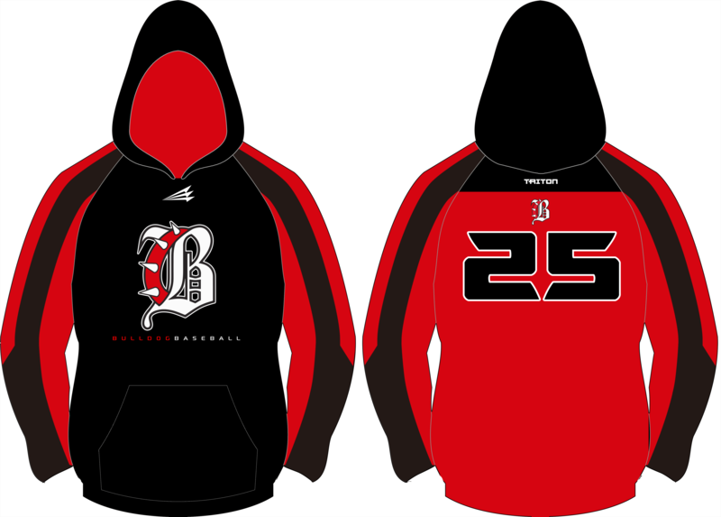 Bulldog Baseball (Baccari) Custom Vulcan Hoodie #VH1