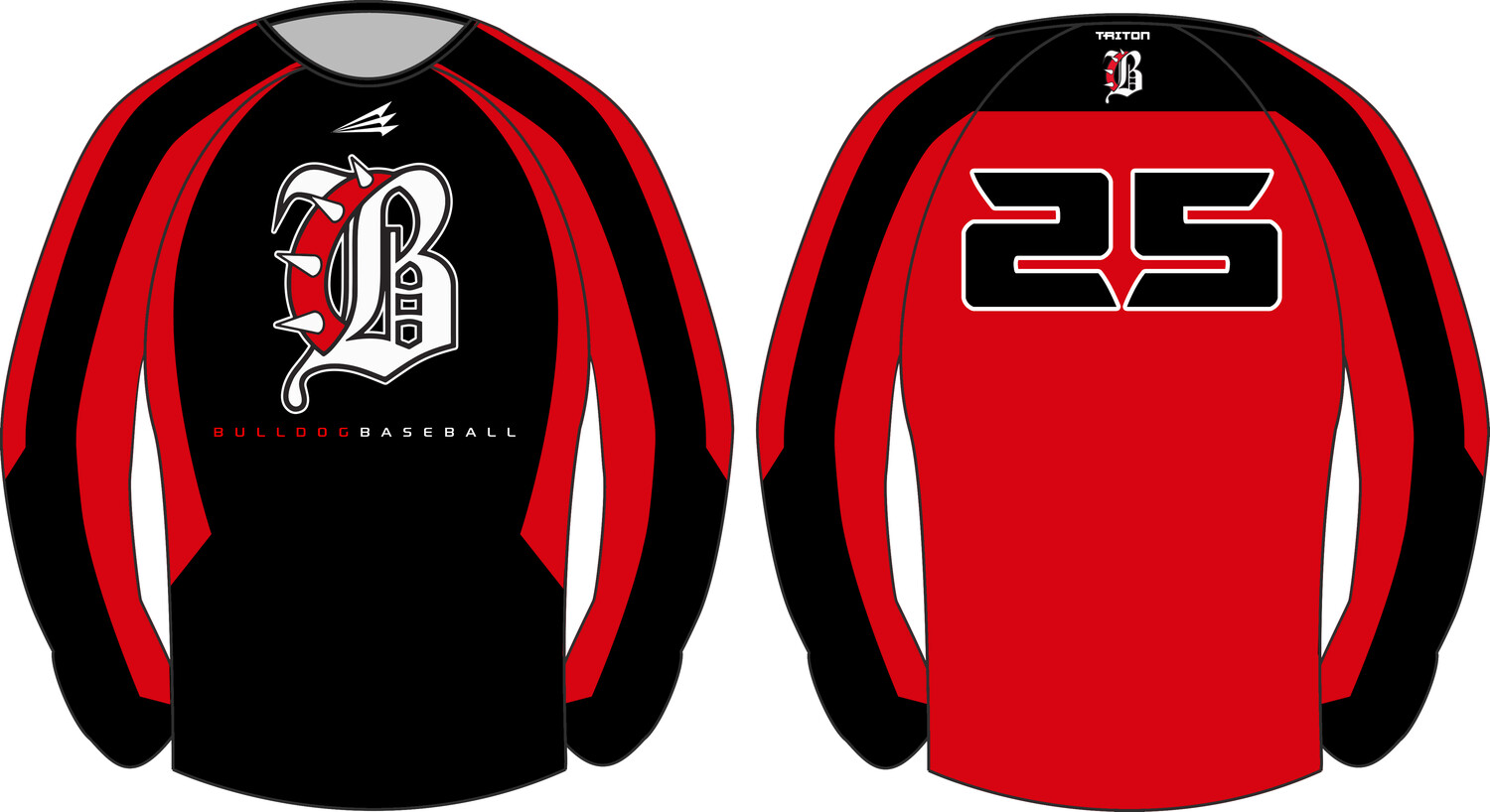 Bulldog Baseball (Baccari) Custom Vulcan Pullover #VP1