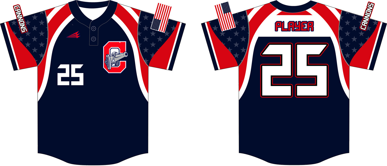 Louisiana Cannons Custom Hexaflex Baseball Jersey #J5c