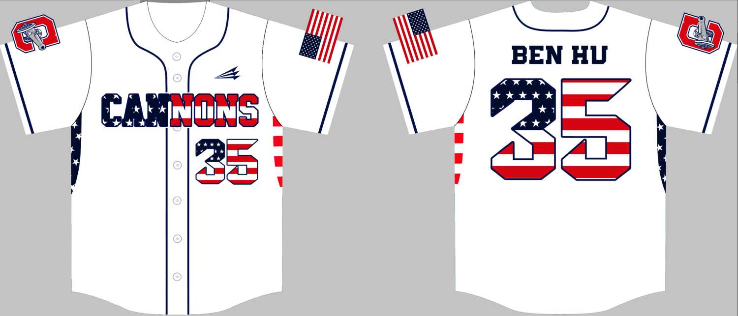 Louisiana Cannons Custom Hexaflex Baseball Jersey #J6d