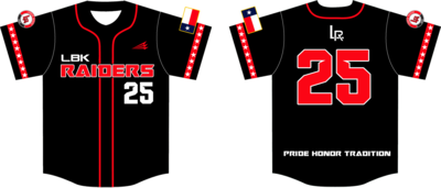 Lubbock Raiders Custom NanoDri Baseball Jersey #J25L