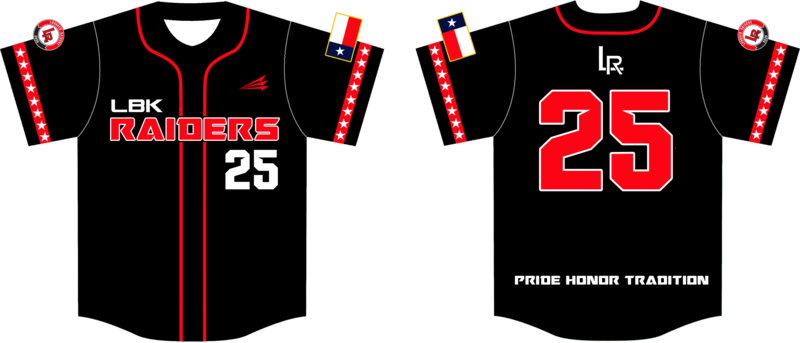 Lubbock Raiders Custom NanoDri Baseball Jersey #J25k