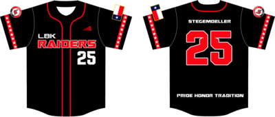 Lubbock Raiders Custom NanoDri Baseball Jersey #J25m