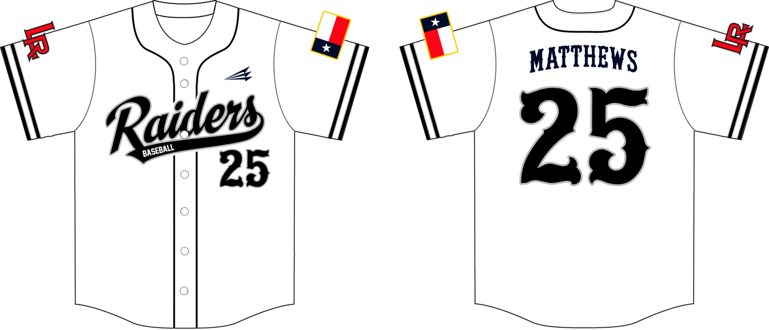 Lubbock Raiders Custom NanoDri Baseball Jersey #J30