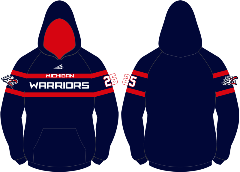 Michigan Warriors Custom Baseball Vulcan Hoodie #VH4