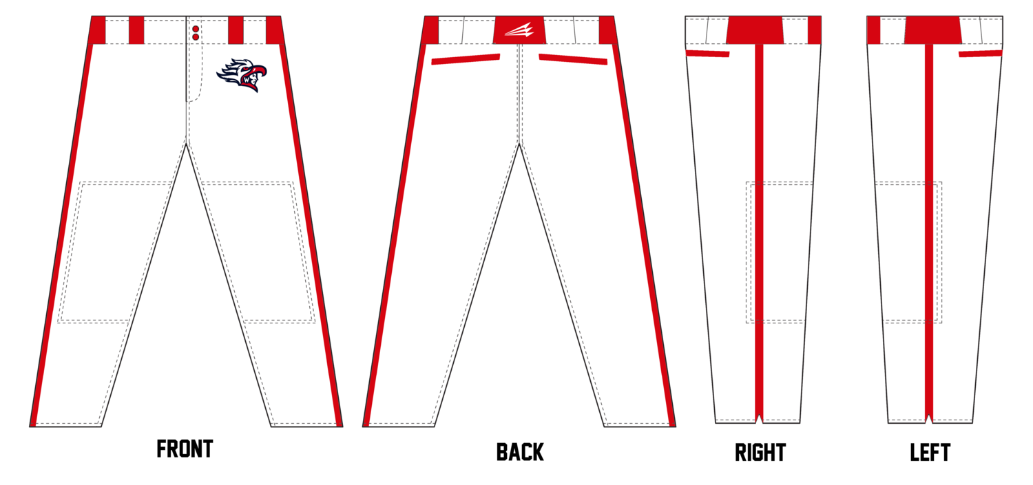 Michigan Warriors Custom Stacheman Elite Long Baseball Pants #BP6