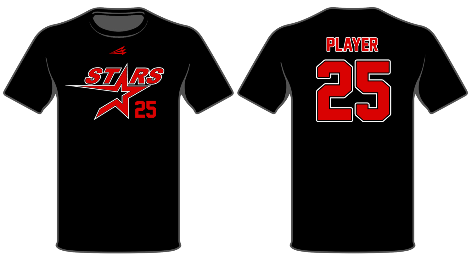 Stars Baseball Academy Custom Hyper Tee #HT1
