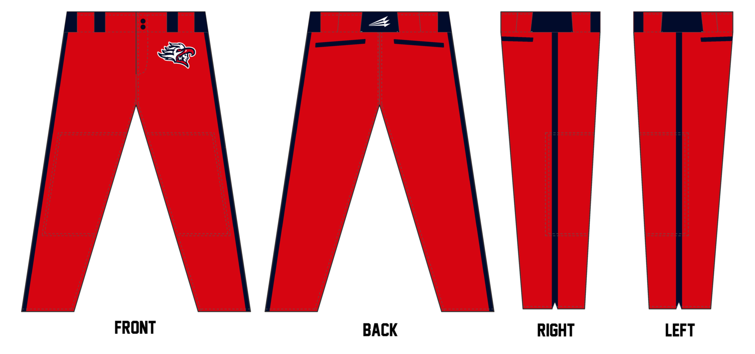 Michigan Warriors Custom Stacheman Elite Long Baseball Pants #BP1C