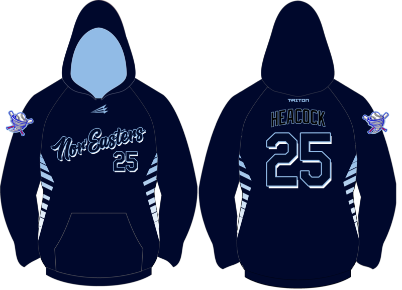 Lower Cape May Nor&#39;Easters Custom Baseball Vulcan Hoodie #VH3