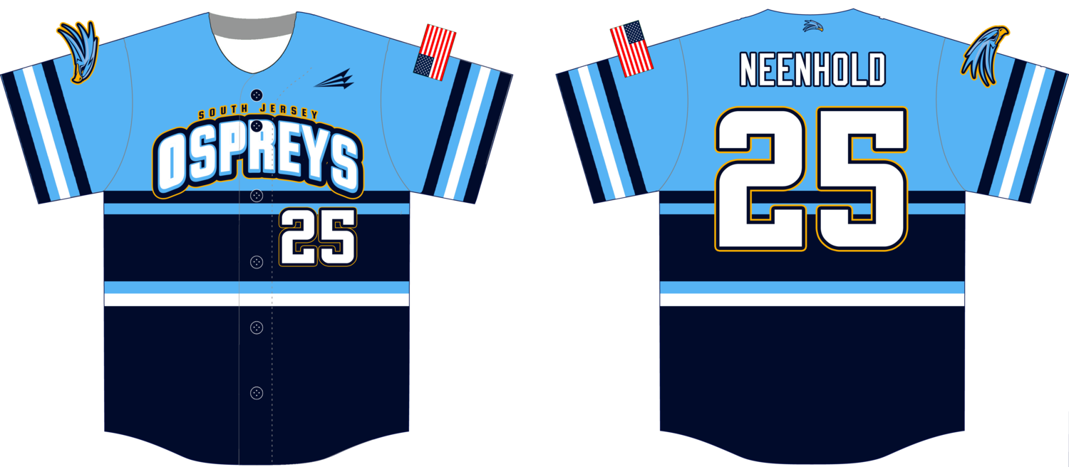 South Jersey Ospreys Custom HexaFlex Baseball Jersey #J10