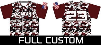 SC Assailants Baseball Custom Jersey Design Camo #2