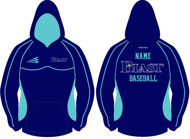 Tennessee Blast Baseball Vulcan Winterproof Player Hoodie