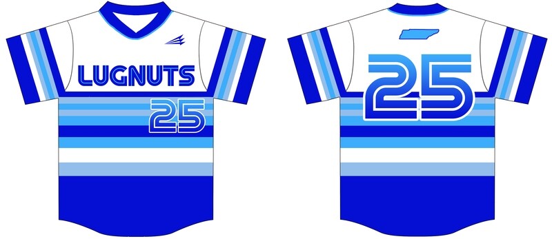 Tennessee Lugnuts Custom Throwback Baseball Jersey - Design 3C