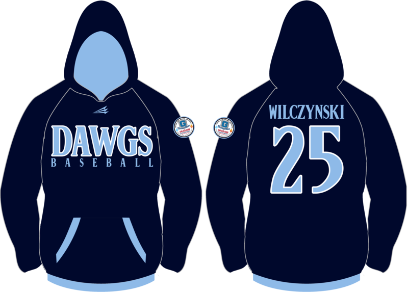Michigan Dawgs Baseball Custom Vulcan Hoodie #VH6B
