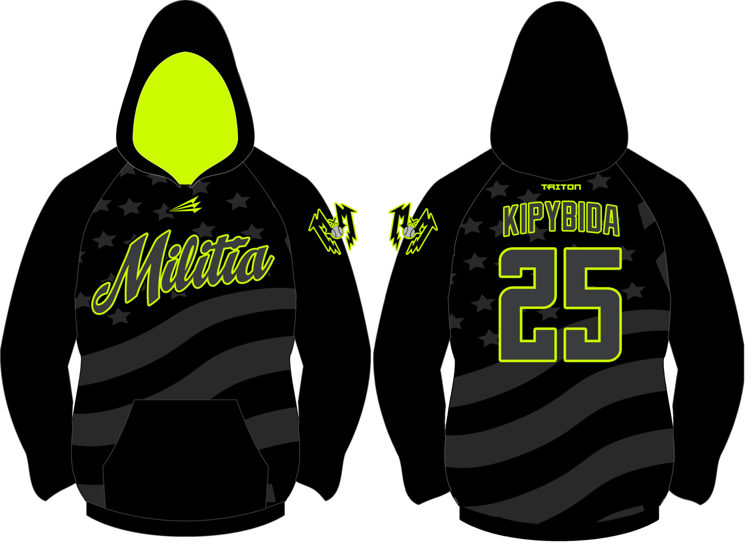 Manorville Militia Baseball Custom Vulcan Hoodie #VH1