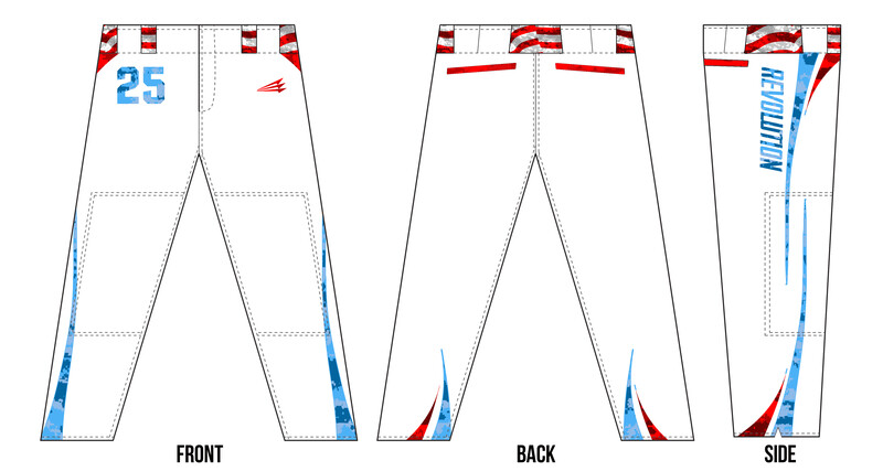 London Revolution Stacheman Elite Custom Long Baseball Pants #BP2B