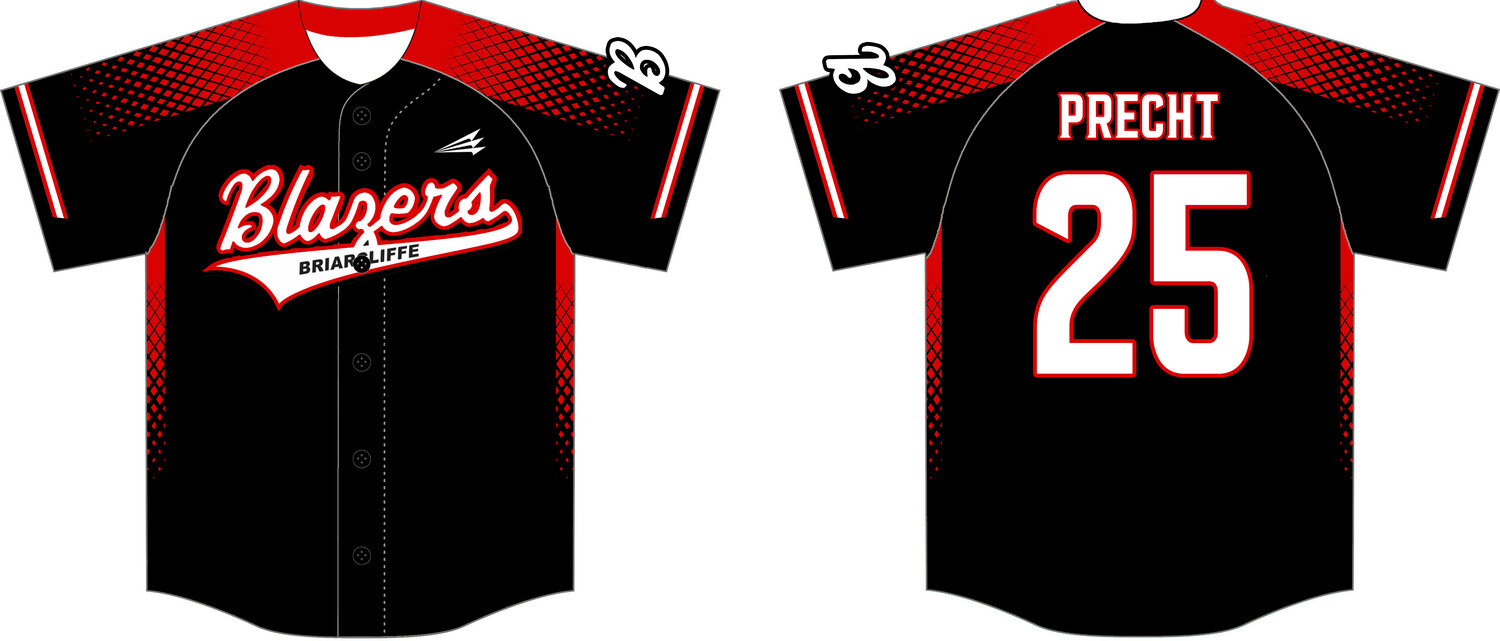 Wheaton Briarcliffe Blazers  Custom NanoDri Baseball Jersey #J1D