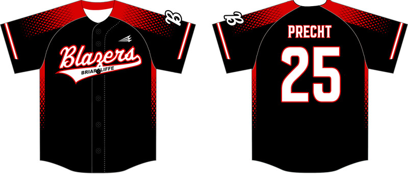 Wheaton Briarcliffe Blazers  Custom NanoDri Baseball Jersey #J1D