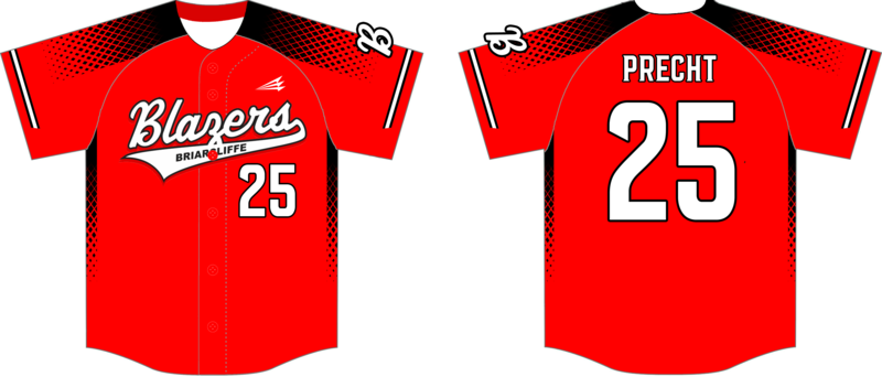 Wheaton Briarcliffe Blazers  Custom NanoDri Baseball Jersey #J1C