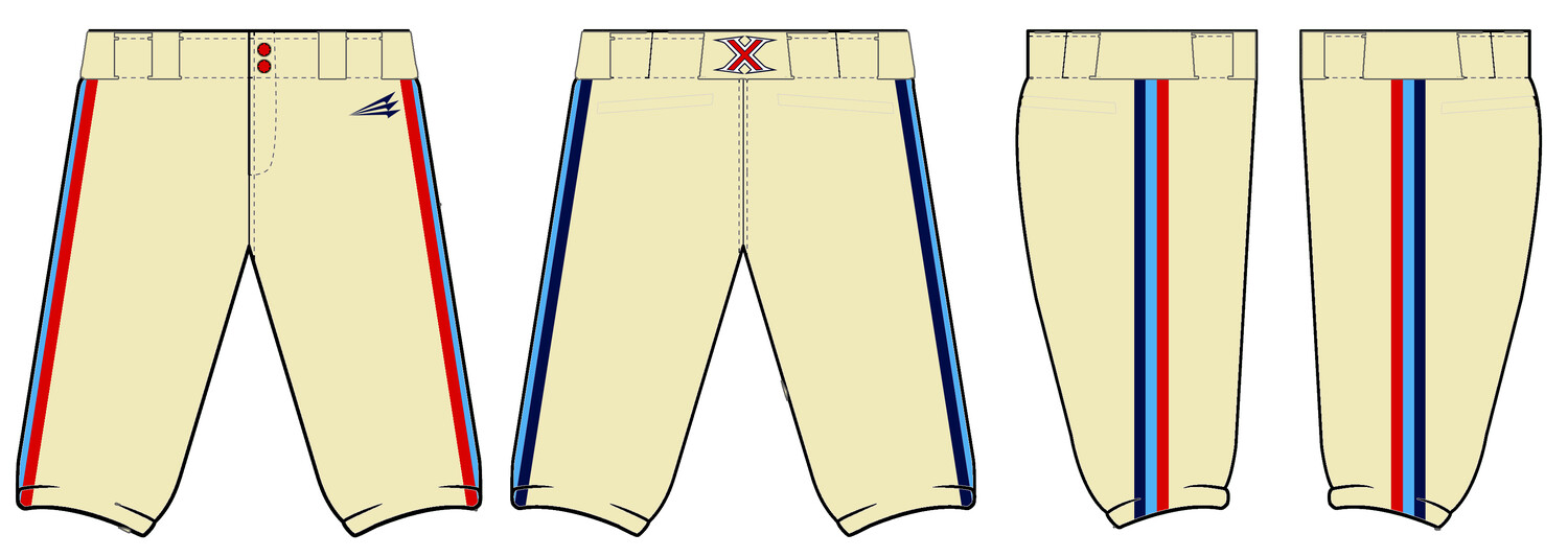 Xtreme Custom Custom Knicker Baseball Pants #BP2B