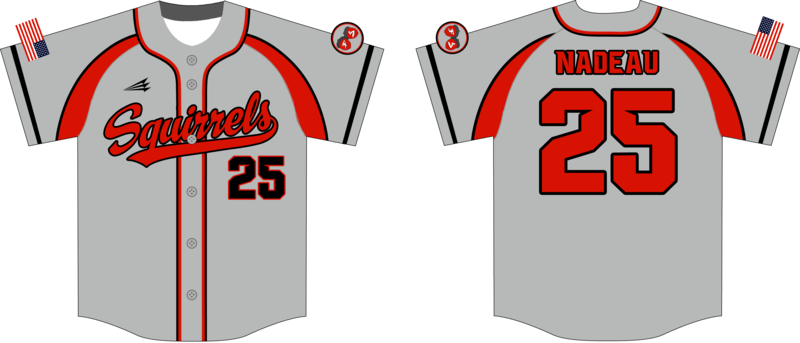 Flying Squirrels Custom Nanodri Baseball Jersey #J9D