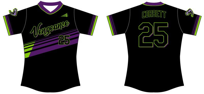 South Shore Vengeance Custom HexaFlex Softball Jersey #J9B