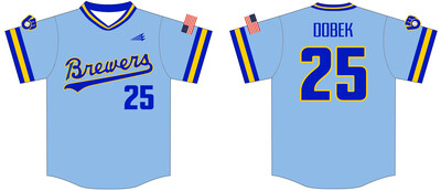 Michigan Brewers Custom Hexaflex Baseball Jersey #J2C